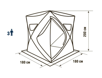Палатка зимняя HIGASHI Winter Camo Comfort