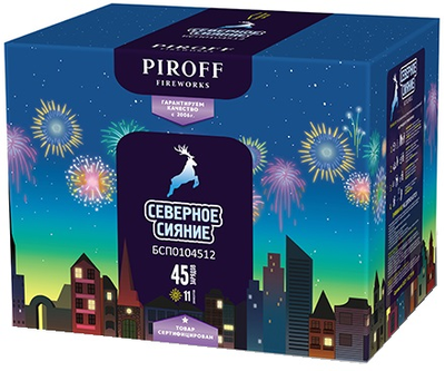 Батарея салютов СЕВЕРНОЕ СИЯНИЕ (1,2" / 45 залпов)