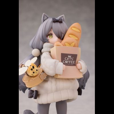 Набор из двух фигурок с декорациями Customer Cat DLC Series, Tea Time Cats Meow Town &quot;Bread House&quot;