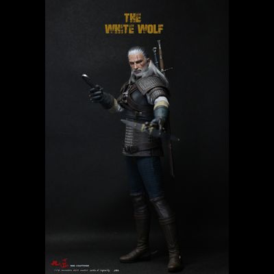 Ведьмак Геральт из Ривии (серия The Witcher) - КОЛЛЕКЦИОННАЯ ФИГУРКА 1/6 The White Wolf (J-001) - Nine Craftsmen