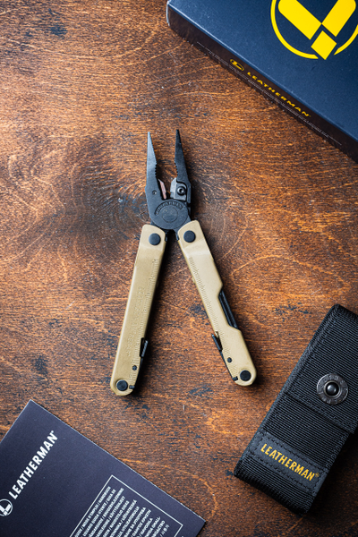 Leatherman Rebar Coyote с чехлом кнопке
