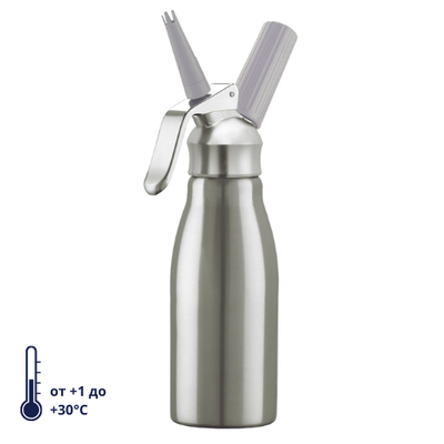 Сифон (кремер) для взбивания сливок 0,5 л. нерж/алюм