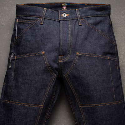 Джинсы =Brave Star= Die Hard Double Knee 14oz Hardline Japan Selvage Denim Jean