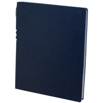 Бизнес-тетрадь Attache Light Book А4 96л, клетка, кожзам темно-синий