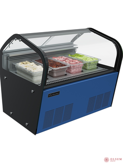 Витрина для мороженого Carboma I60 VL 0,8-1 JOY синяя