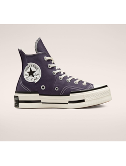 Кеды Converse Chuck 70 Plus фиолетовые высокие на платформе A00866C