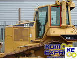 203-7740, 203-7742 Стекло за дверью левое слайдер CAT D5NXL D6NLGP D6NXL