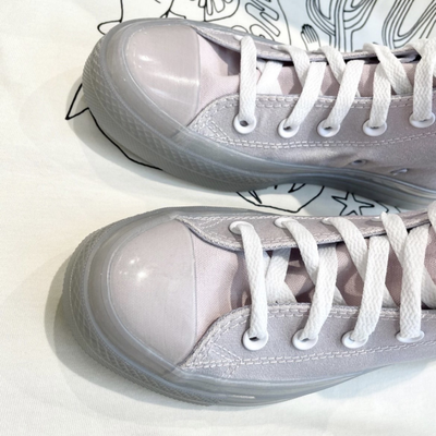 Converse all star hi leather ash grey rose gold 2025