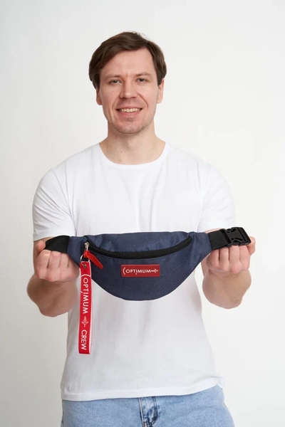 Сумка на пояс Optimum Mini RL, синяя