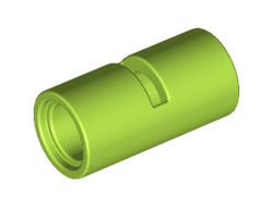 Technic, Pin Connector Round 2L with Slot Pin Joiner Round, Lime (62462 / 6308238)