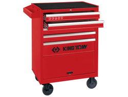 Тележка инструментальная, 5 выдвижных ящиков и отсек, "CLASSIС" KING TONY 87432-5B