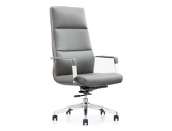 Кресло Sunon Slim серая экокожа