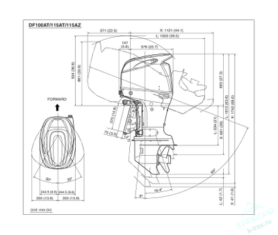Лодочный мотор Suzuki DF100CTL
