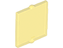 Glass for Window 1 x 2 x 2 Flat Front, Trans-Yellow (60601 / 6013709 / 6315923)