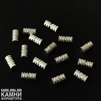 Застёжка для бус винт-цилиндр без петельки и с петелькой в ассортименте, цена за штуку