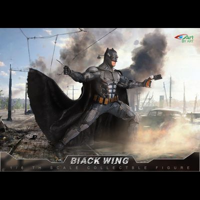 Бэтмен (Бен Аффлек, "Лига Справедливости" Зака Снайдера) - КОЛЛЕКЦИОННАЯ ФИГУРКА 1/6 BIACK WING (BY-017) - BY-ART