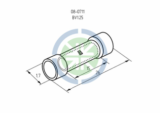 СОЕДИНИТЕЛЬНАЯ ГИЛЬЗА изолированная 0.5-1.5мм² REXANT, 100шт.