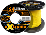 Плетеный шнур AQUA PE ULTRA EXTREME 0,80mm (цвет желтый) 100m, test - 64,00kg