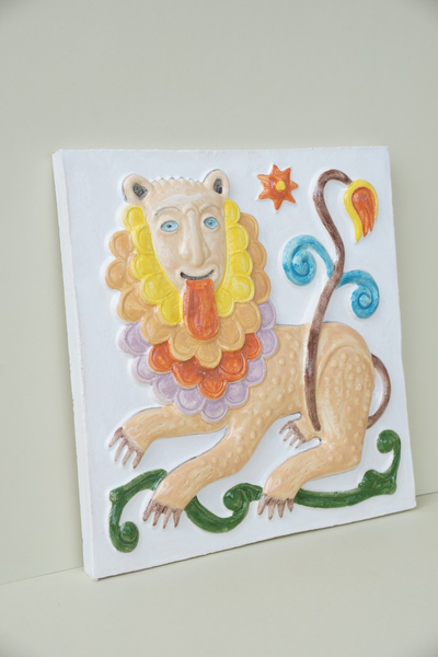 Лев Властный (фасадный изразец)