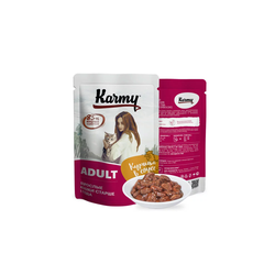 Пауч Karmy (Карми) влажный корм (пауч) для взрослых кошек, курица в соусе 80 г