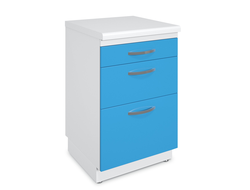 Тумба металлическая с ящиками на подиуме ТМЯ-3.0