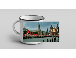 Кружка металлическая эмалированная СССР №6