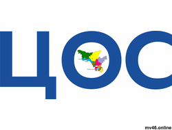 ЦОС -логотип псевдообъемные буквы