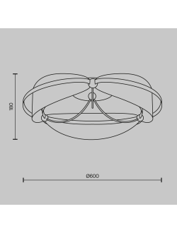 Потолочный светильник Breeze, MOD281CL-L45BS3K
