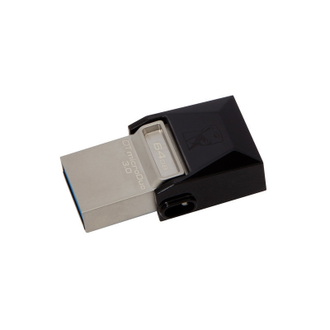 Флеш-память Kingston microDuo, 64Gb, USB 3.0, micro USB, черный, DTDUO3/64GB