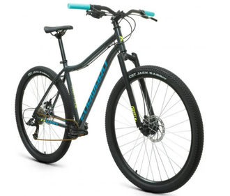 Горный велосипед Forward SPORTING 29 X D (29" 9 ск. рост. 17") 2022, темно-серый/зеленый