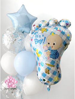 set-1-vypiska-iz-roddoma-malchik+доставка Краснодар, шарики с гелием недорого, спасибо за внука