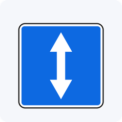 Дорожный знак 5.8 Реверсивное движение