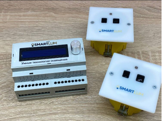Контроллер лестничный SmartLum SL-PRO-18-W (12V, 18x1.62A, 350W, IP20, на DIN-рейку)