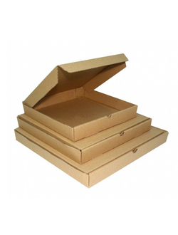 Коробка  для пиццы 220*220*40 мм (бур/бур)