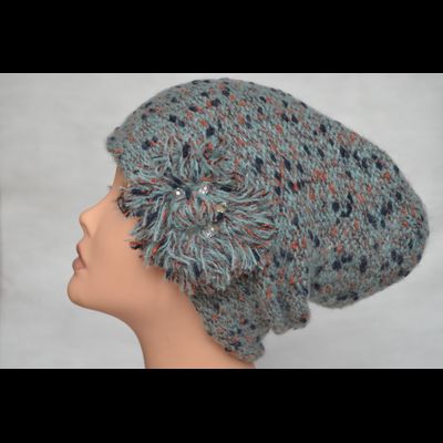 Шапка бини женская Италия Vizio 6148 CL голубая