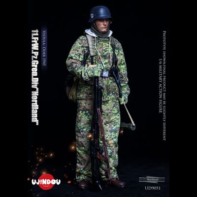 ПРЕДЗАКАЗ - Немецкий пулеметчик - Коллекционная ФИГУРА 1/6 Oder 1945  (UD9051) - UJINDOU ?ЦЕНА: 23700 РУБ.?