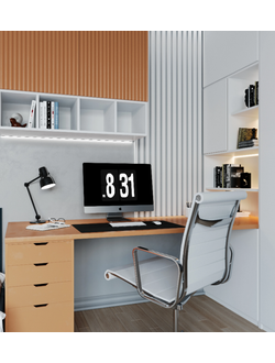 Декоративная рейка эмалит белый