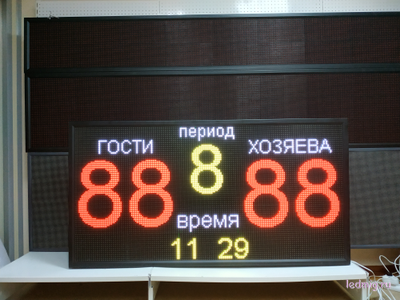 Электронное табло для спорта RGB 850*1650мм