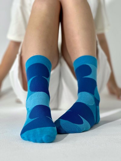 НОСКИ ПРИЯТНО "ГЕОМЕТРИЯ ЯРКО-ГОЛУБАЯ"