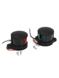 Огни бортовые светодиодные, черный корпус, пластик