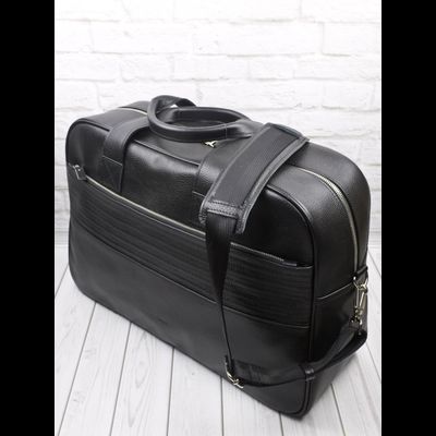 Кожаная дорожная сумка Frentano Premium black (арт. 
4041-51)