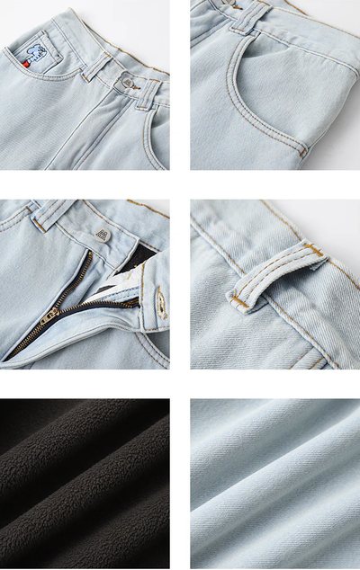 Тёплые джинсы Minderror Fleece Navy