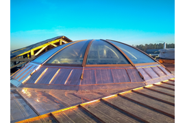 Стеклянный купол моллированный