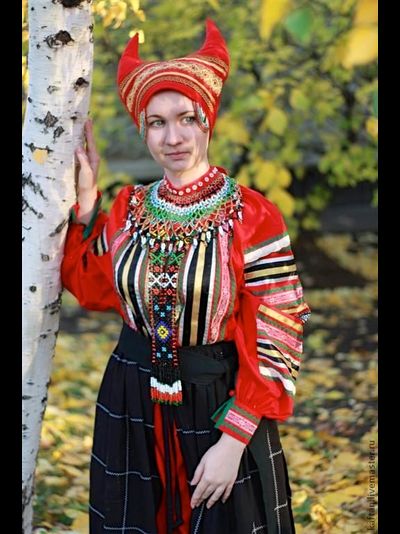 Русский народный женский костюм "Паневный комплекс"