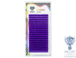 Ресницы фиолетовые (purple) Lovely - 20 линий - MIX