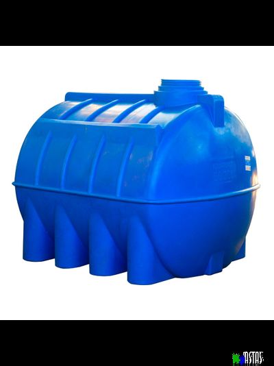 Емкость 5000 литров горизонтальная  синяя
