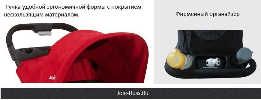  Спинка коляски полностью откидывается Joie Muze 