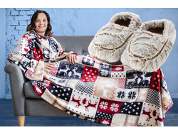 Зимние узоры и тапочки MARSHMALLOW (бежевые)