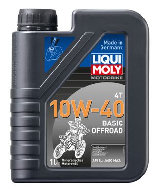 Масло моторное Liqui Moly Motorbike 4T 10W-40 Basic Offroad (минеральное) - 1 Л (3059)