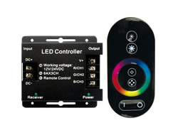 Контроллер для светодиодных RGB лент с радиопультом управления Ecola LED strip RF controller 18A 216W 12V (432W 24V) - RFC18AESB
